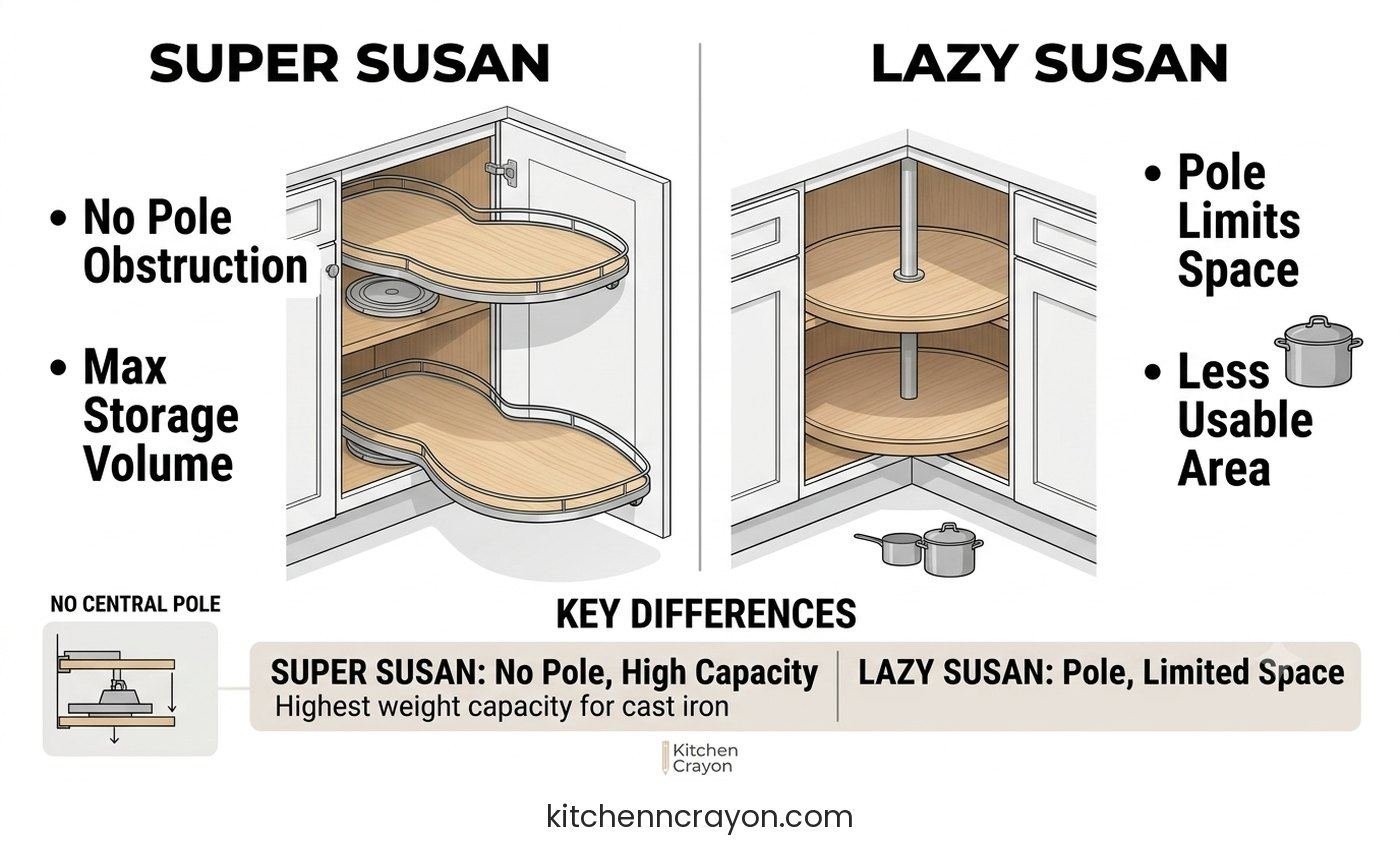 Lazy Susan vs Super Susan? Lose the Pole