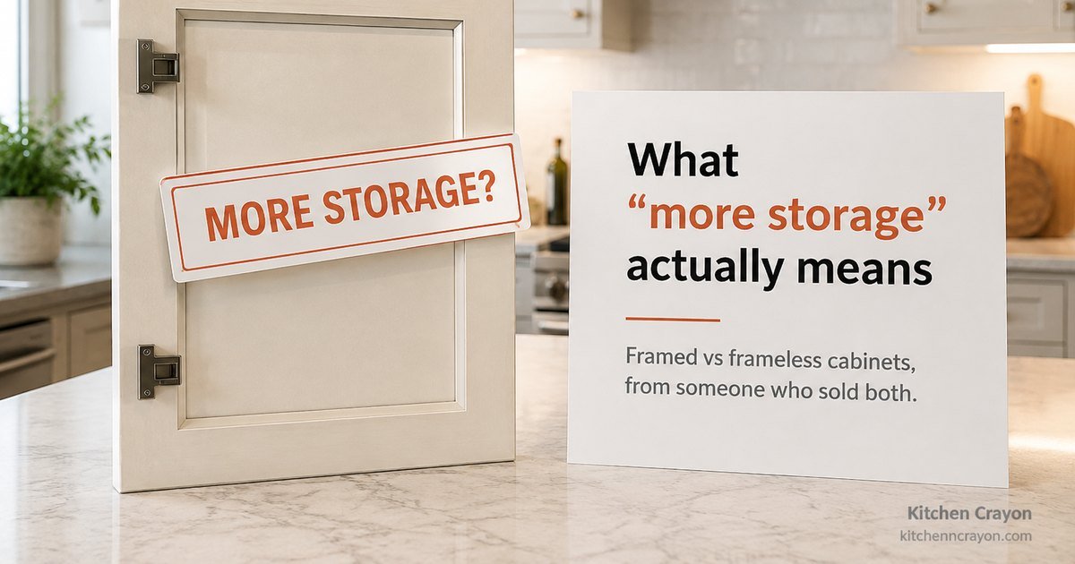Framed vs Frameless Cabinets: What “More Storage” Actually Means